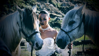 Model with horse #4